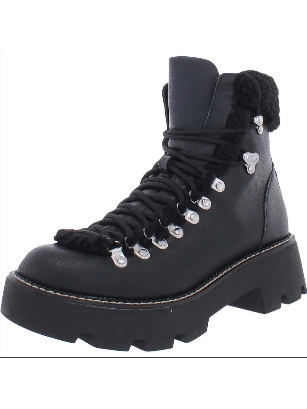 Steve Madden Cool Planet Womens Cycloneee Faux Leather Hiking Boots